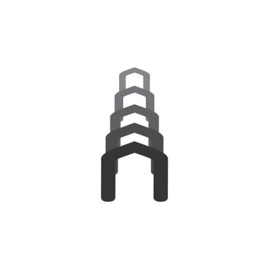 Kara Kule logo tasarım vektörü