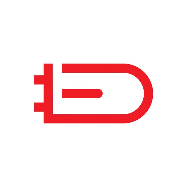 Led ロゴ デザイン ベクトル、Led バルブ ロゴ — ストックベクタ
