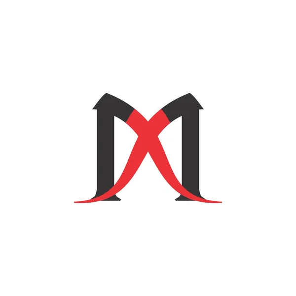 MX bokstäver logotyp design vektor — Stock vektor
