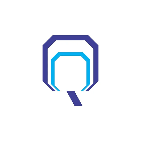 Q Harfi Logo Tasarım Vektörü — Stok Vektör