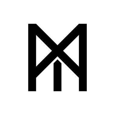 MX harfi logo tasarım vektörü