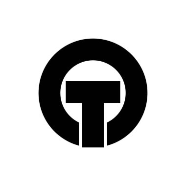 Ot harfi logo tasarım vektörü