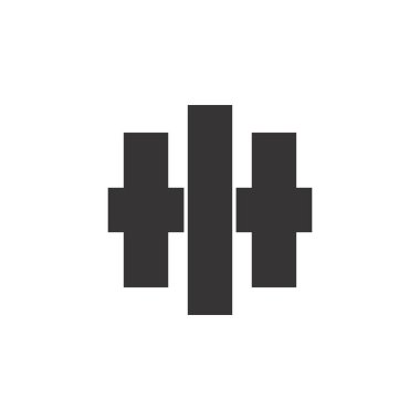 HI harf logo tasarım vektörü
