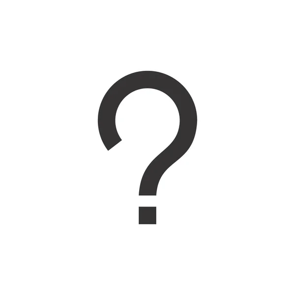 Ponto Interrogação Ícone Logotipo Vetor Design —  Vetores de Stock