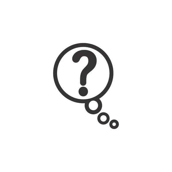 Carta Com Logotipo Ícone Diálogo Balão Ponto Interrogação —  Vetores de Stock