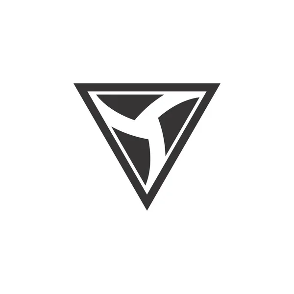 Återvinn Triangel Logotyp Design Vektor — Stock vektor