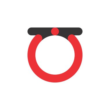 Ot harfi logo tasarım vektörü