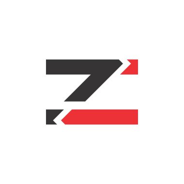 7Z harf logo tasarım vektörü