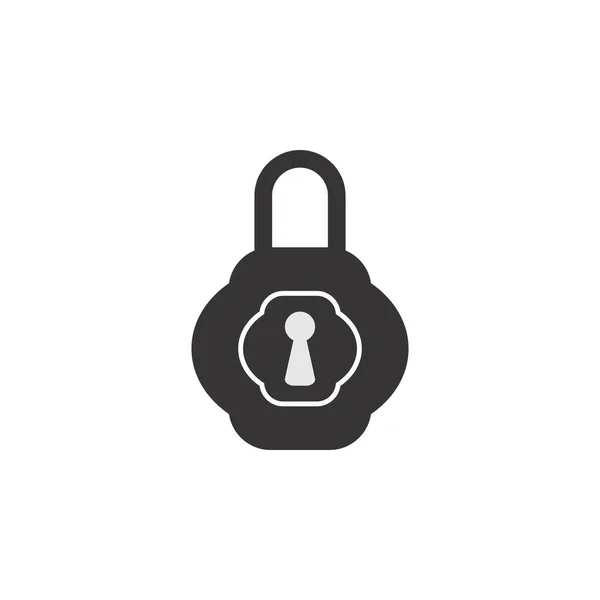 Diseño Del Logo Vintage Lock Vector — Vector de stock