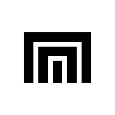 MM harfi logo tasarım vektörü