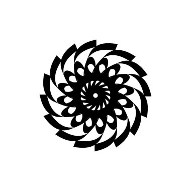 Döndürme Süsleme logo tasarım vektörü