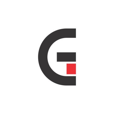 EG harf logo tasarım vektörü