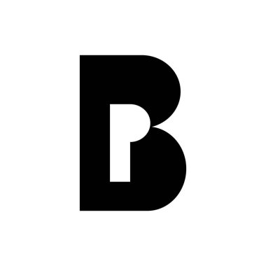 BP harfi logo tasarım vektörü