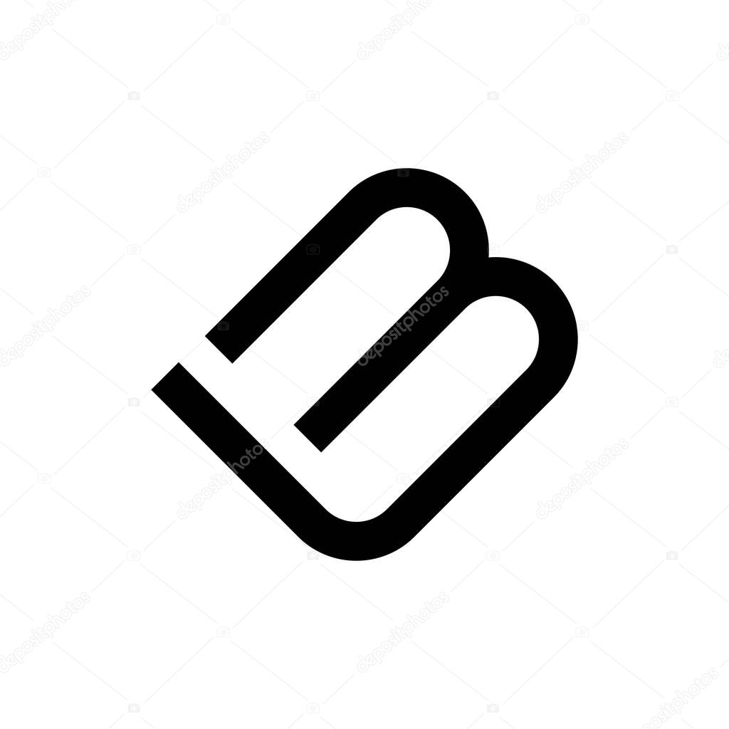 LM or LB letter logo design vector
