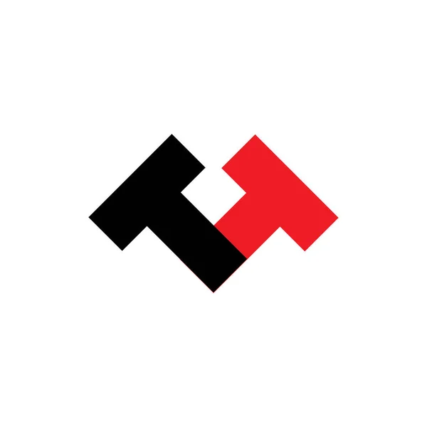 Вектор Дизайну Логотипу Або Ттт Літери — стоковий вектор