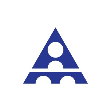 Köprü logo tasarım vektörlü AM harfi