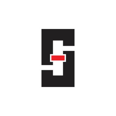 SH harfi logo tasarım vektörü