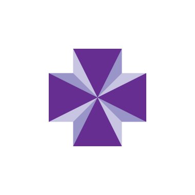 3D artı tıbbi logo tasarım vektörü