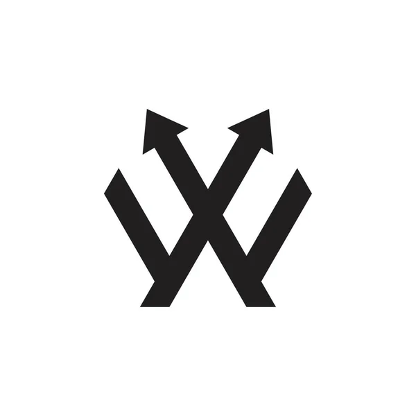 Lettera Con Freccia Logo Vettoriale Progettazione — Vettoriale Stock