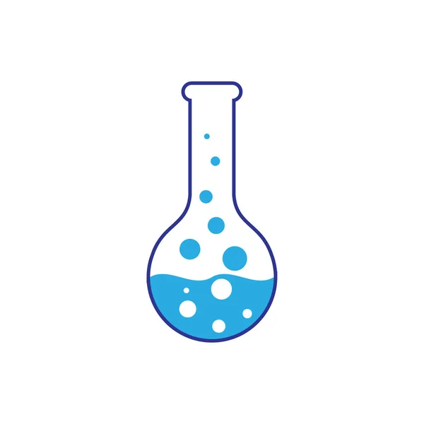Chemical Glass Bubble Logo Design Vector — Stock Vector