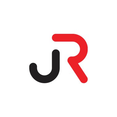 jr harf logo tasarım vektörü