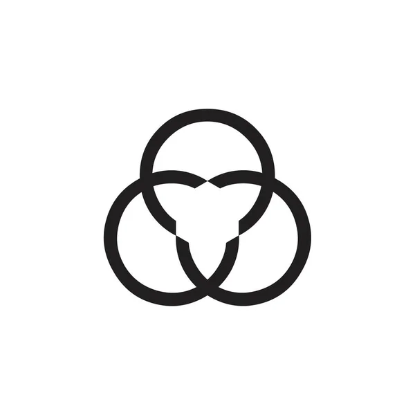 Rotação Letra Logotipo Design Vetor — Vetor de Stock
