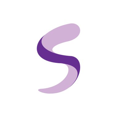 3D S harf logo tasarım vektosu