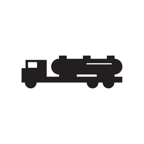 Gassoline Lkw Symbol Logo Design Vektor — Stockvektor