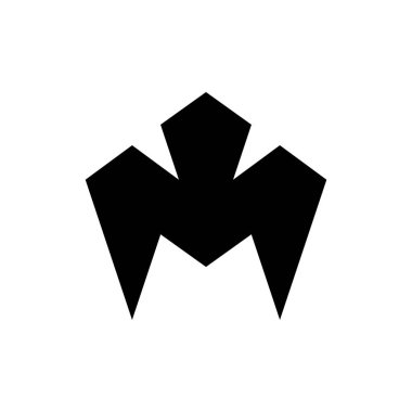 M Harfi Logo Tasarım Vektörü