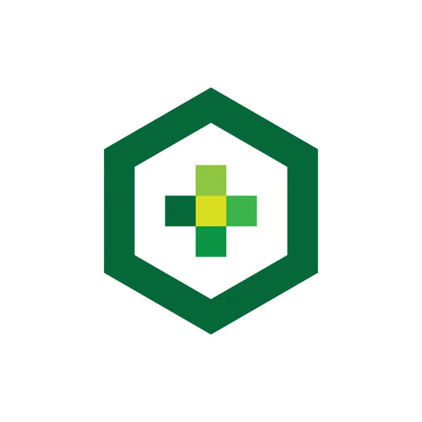 Hexagon Vetor Design Logotipo — Vetor de Stock