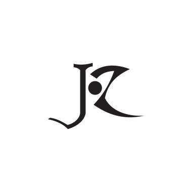 jr harf logo tasarım vektörü