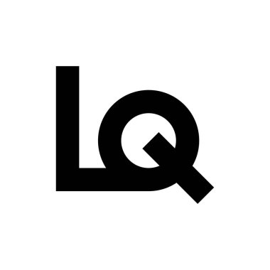 LQ harfi logo tasarım vektörü