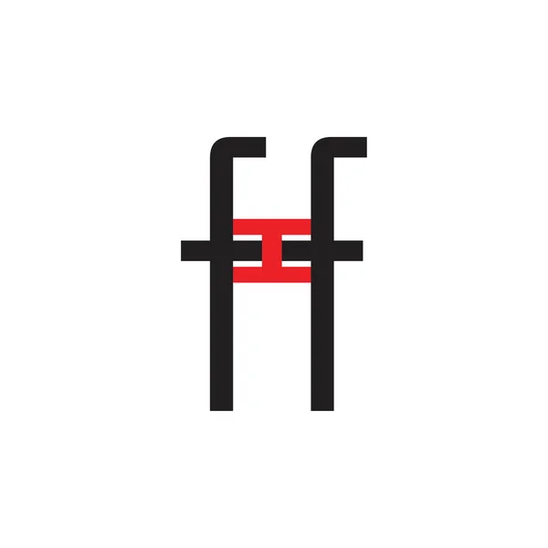 Fhf Letter Logo Ontwerp Vector — Stockvector