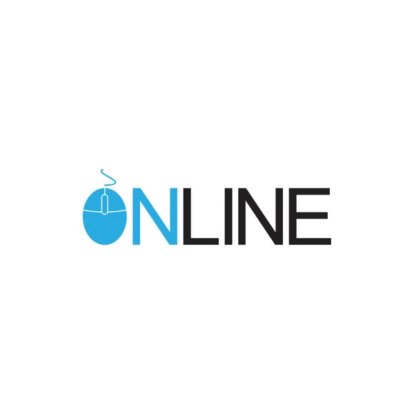 ONLINE ağ logo tasarım vektörü