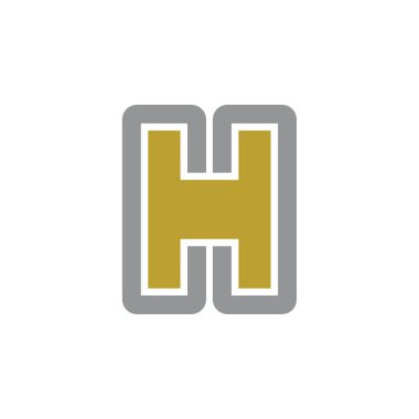 CH harfi logo tasarım vektörü