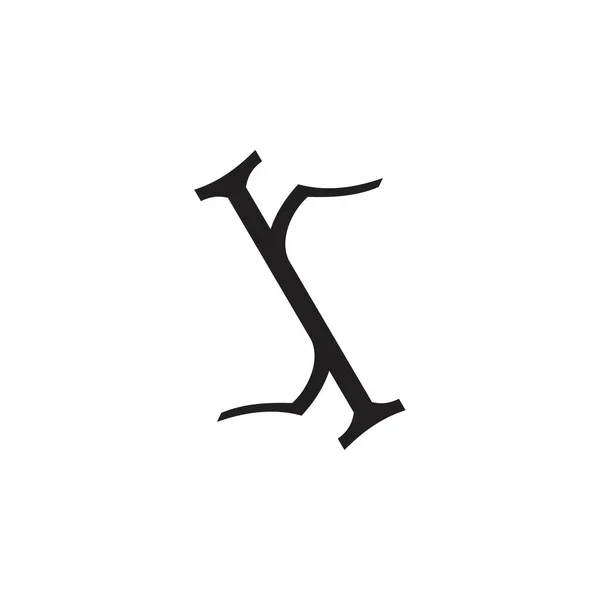 Carta Vetor Design Logotipo Letra —  Vetores de Stock
