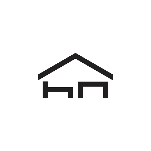 Дом Стулом Вектором Дизайна Логотипа — стоковый вектор