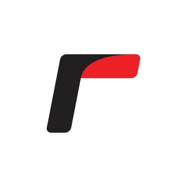 R Harfi Logo Tasarım Vektörü
