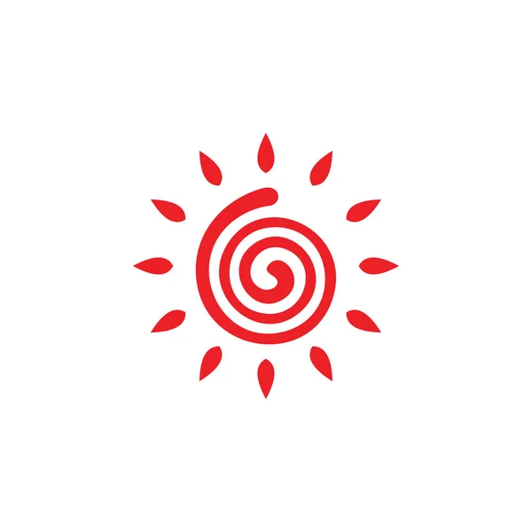 Абстрактний Вектор Дизайну Логотипу Sun — стоковий вектор