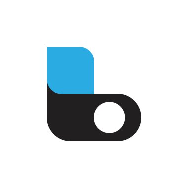 3D L harf logo tasarım vektörü