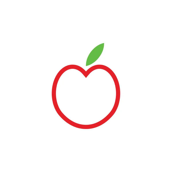 Вектор Дизайну Логотипу Red Apple — стоковий вектор