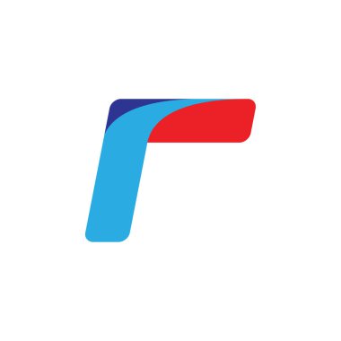 R Harfi Logo Tasarım Vektörü