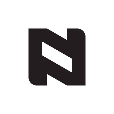 N Harfi Logo Tasarım Vektörü