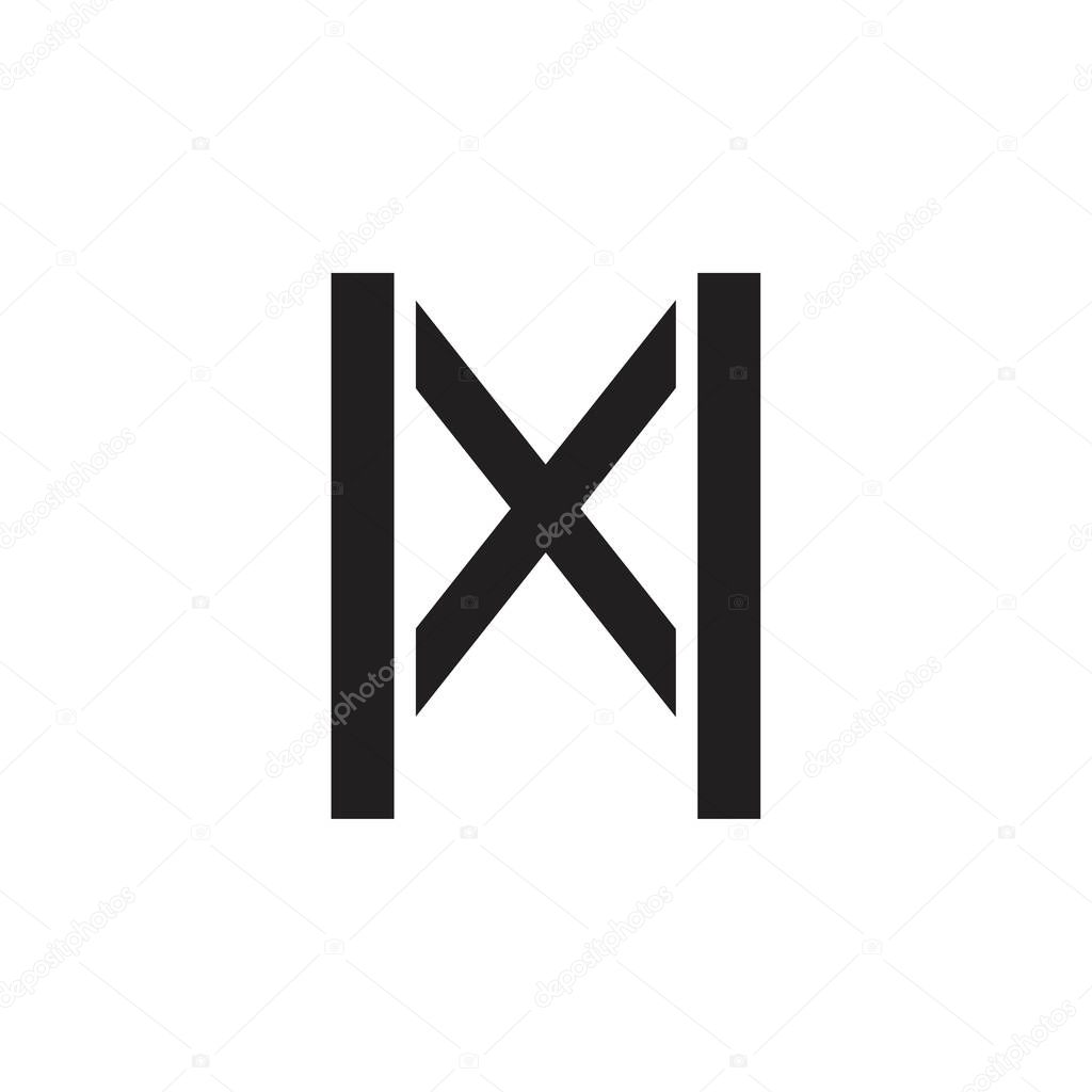 MX letter logo design vector