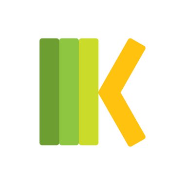 MK harf logo tasarım vektörü