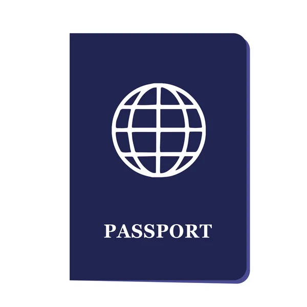 Pasaporte azul — Vector de stock