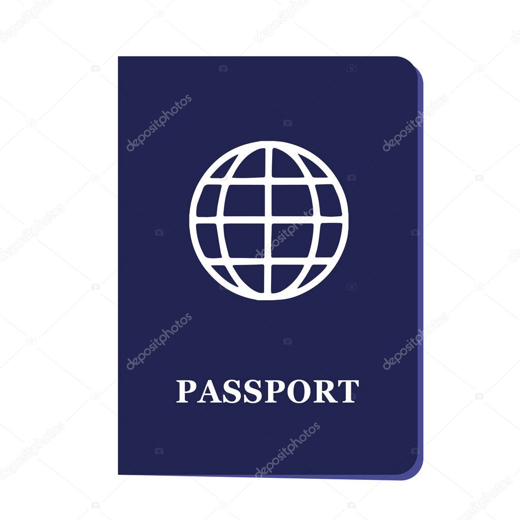 blue passport document