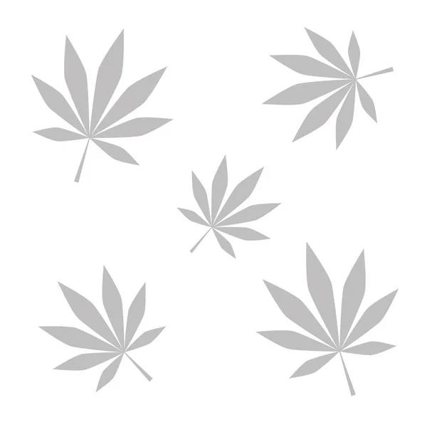 Cannabis hinterlässt einfachen Hintergrund — Stockvektor