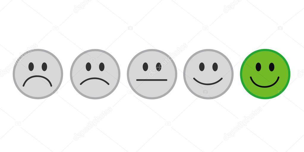 rating smiley green face