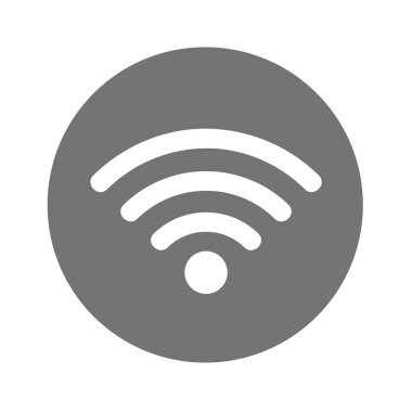 ücretsiz Wi-Fi simgesi simgesi gri